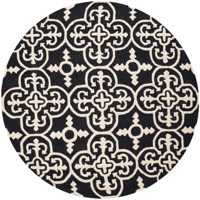 Safavieh Cambridge 6' Round Hand Tufted Wool Rug