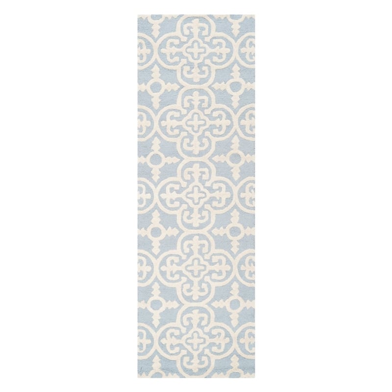 Safavieh Cambridge 9' X 12' Hand Tufted Wool Rug in Black and Ivory