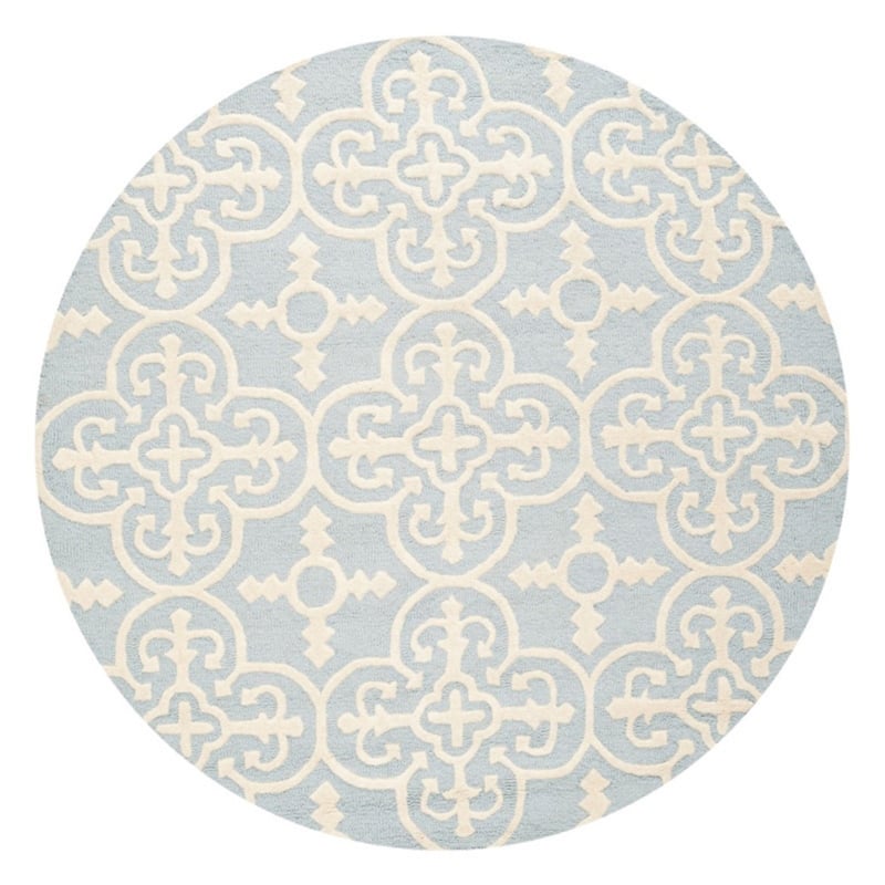 Safavieh Cambridge 9' X 12' Hand Tufted Wool Rug in Black and Ivory