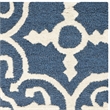 Safavieh Cambridge 2' X 3' Hand Tufted Wool Rug in Navy and Ivory