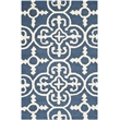 Safavieh Cambridge 2' X 3' Hand Tufted Wool Rug in Navy and Ivory