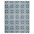 Safavieh Cambridge 3' X 5' Hand Tufted Wool Rug in Navy and Ivory