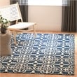 Safavieh Cambridge 4' X 6' Hand Tufted Wool Rug in Navy and Ivory