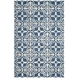 Safavieh Cambridge 5' X 8' Hand Tufted Wool Rug in Navy and Ivory