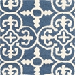 Safavieh Cambridge 5' X 8' Hand Tufted Wool Rug in Navy and Ivory