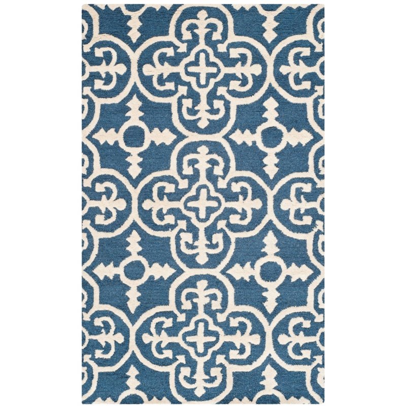Safavieh Cambridge 6' Round Hand Tufted Wool Rug
