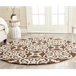 Safavieh Cambridge 6' Round Hand Tufted Wool Rug