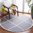 Safavieh Cambridge 6' Round Hand Tufted Wool Rug