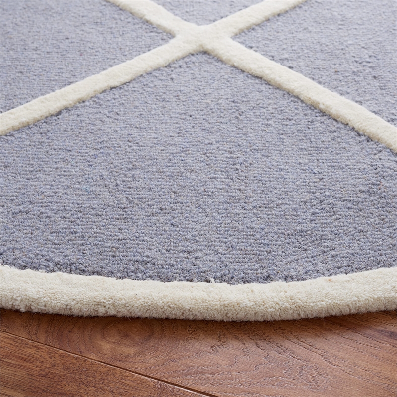 Safavieh Cambridge 6' Round Hand Tufted Wool Rug