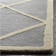 Safavieh Cambridge 8' X 10' Hand Tufted Wool Rug in Silver and Ivory