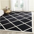Safavieh Cambridge 6' X 9' Hand Tufted Wool Rug in Black and Ivory
