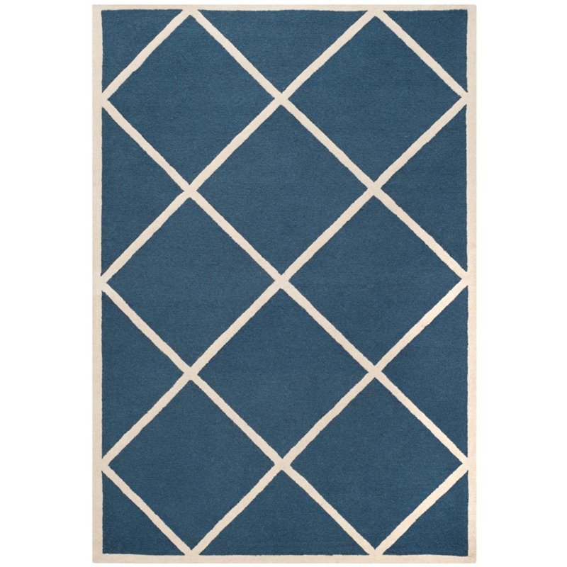 Safavieh Cambridge 6' Round Hand Tufted Wool Rug