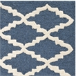 Safavieh Cambridge 2' X 3' Hand Tufted Wool Rug in Navy and Ivory
