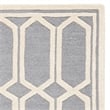 Safavieh Cambridge 6' X 9' Hand Tufted Wool Rug in Silver and Ivory