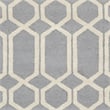 Safavieh Cambridge 6' X 9' Hand Tufted Wool Rug in Silver and Ivory