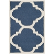 Safavieh Cambridge 2' X 3' Hand Tufted Wool Rug in Navy and Ivory