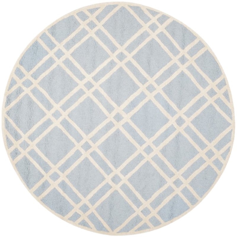 Safavieh Cambridge 6' Round Hand Tufted Wool Rug