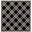 Safavieh Cambridge 2' X 3' Hand Tufted Wool Rug in Black and Ivory