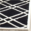 Safavieh Cambridge 3' X 5' Hand Tufted Wool Rug in Black and Ivory