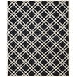 Safavieh Cambridge 3' X 5' Hand Tufted Wool Rug in Black and Ivory