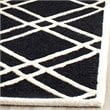 Safavieh Cambridge 4' X 6' Hand Tufted Wool Rug in Black and Ivory