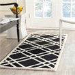 Safavieh Cambridge 5' X 8' Hand Tufted Wool Rug in Black and Ivory