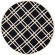 Safavieh Cambridge 6' X 9' Hand Tufted Wool Rug in Black and Ivory