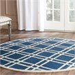 Safavieh Cambridge 6' Round Hand Tufted Wool Rug