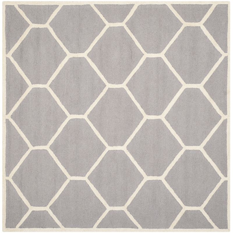 Safavieh Cambridge 6' Square Hand Tufted Wool Rug