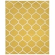 Safavieh Cambridge 8' X 10' Hand Tufted Wool Rug in Gold and Ivory
