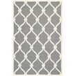 Safavieh Cambridge 5' X 8' Hand Tufted Wool Rug in Dark Gray and Ivory