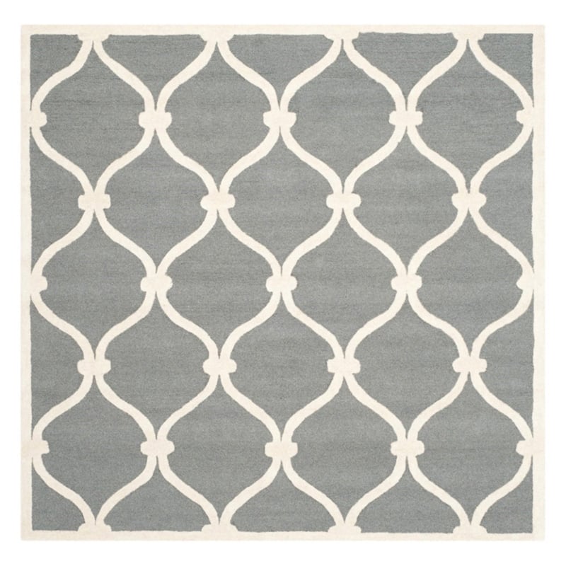 Safavieh Cambridge 6' Round Hand Tufted Wool Rug