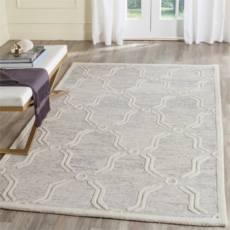 Safavieh Cambridge 6' Round Hand Tufted Wool Rug