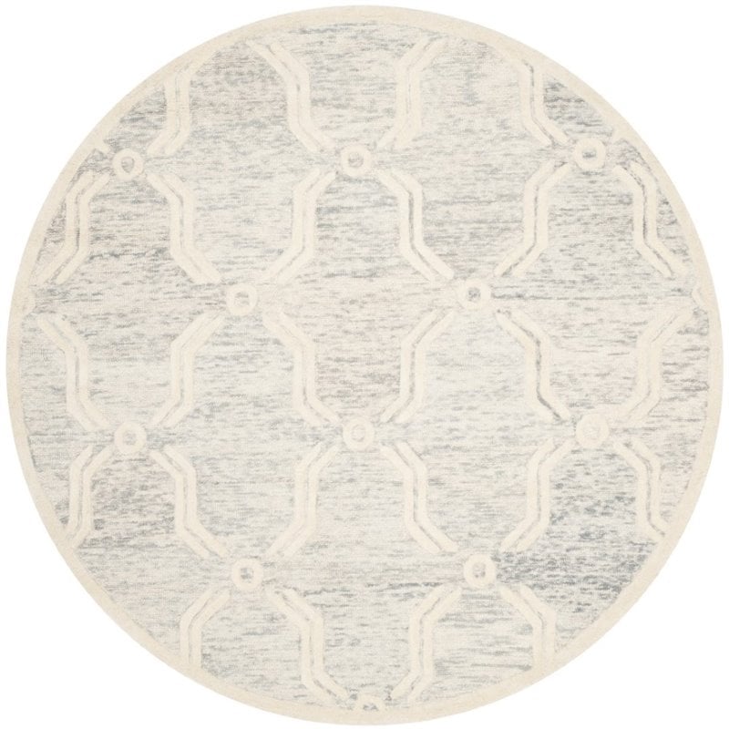 Safavieh Cambridge 6' Round Hand Tufted Wool Rug