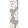 Safavieh Cambridge 4' X 6' Hand Tufted Wool Rug in Dark Gray and Ivory