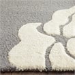 Safavieh Cambridge 4' X 6' Hand Tufted Wool Rug in Dark Gray and Ivory