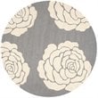 Safavieh Cambridge 4' X 6' Hand Tufted Wool Rug in Dark Gray and Ivory