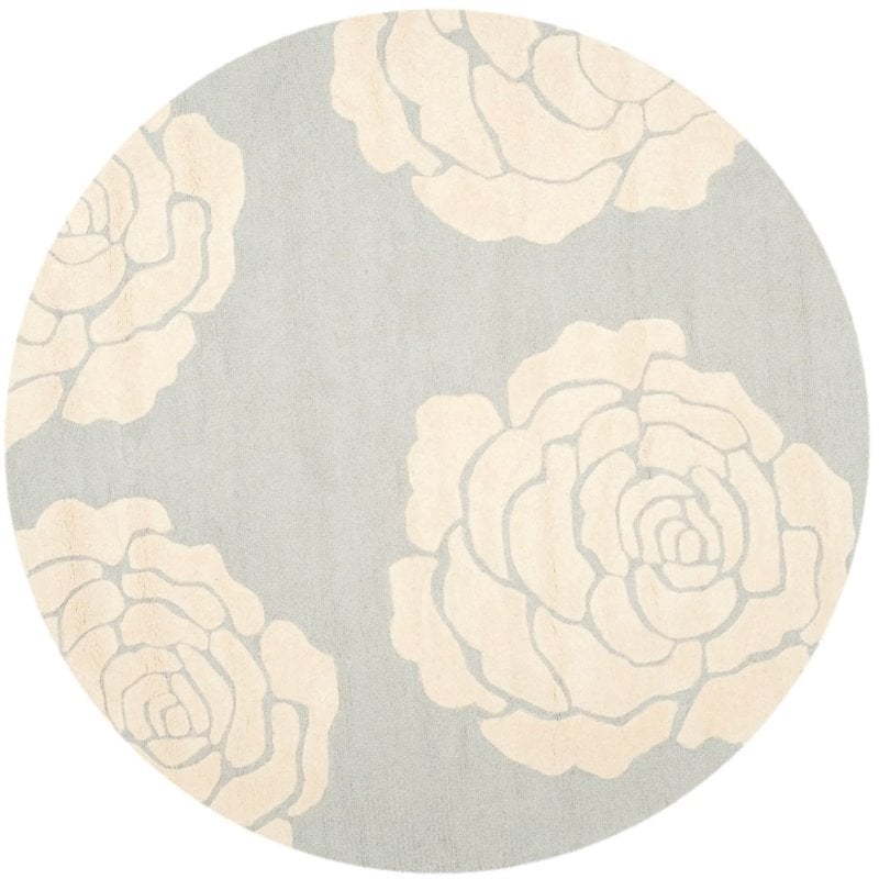 Safavieh Cambridge 6' Round Hand Tufted Wool Rug