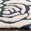 Safavieh Cambridge 2' X 3' Hand Tufted Wool Rug in Navy and Ivory