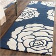 Safavieh Cambridge 2' X 3' Hand Tufted Wool Rug in Navy and Ivory