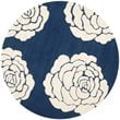 Safavieh Cambridge 2' X 3' Hand Tufted Wool Rug in Navy and Ivory
