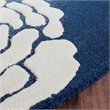 Safavieh Cambridge 6' X 9' Hand Tufted Wool Rug in Navy and Ivory