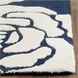 Safavieh Cambridge 8' X 10' Hand Tufted Wool Rug in Navy and Ivory