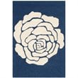 Safavieh Cambridge 8' X 10' Hand Tufted Wool Rug in Navy and Ivory
