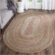 Safavieh Cape Cod 6' X 9' Oval Handmade Jute Rug in Natural