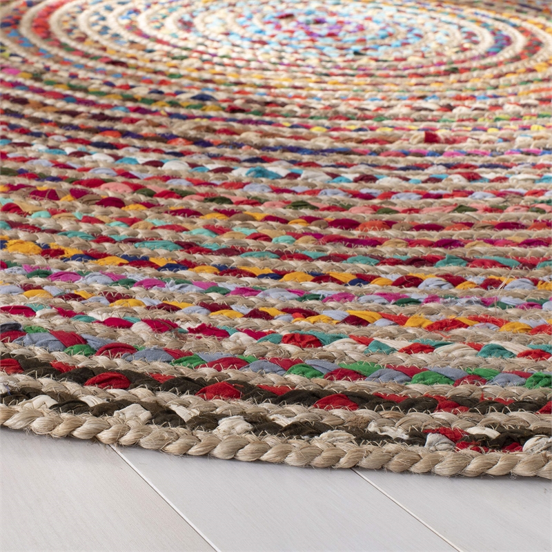Safavieh Cape Cod 6' X 9' Oval Handmade Jute Rug in Natural