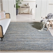 Safavieh Cape Cod 8' Square Handmade Jute Rug in Natural and Blue