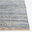 Safavieh Cape Cod 8' Square Handmade Jute Rug in Natural and Blue