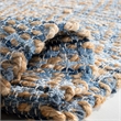 Safavieh Cape Cod 8' Square Handmade Jute Rug in Natural and Blue