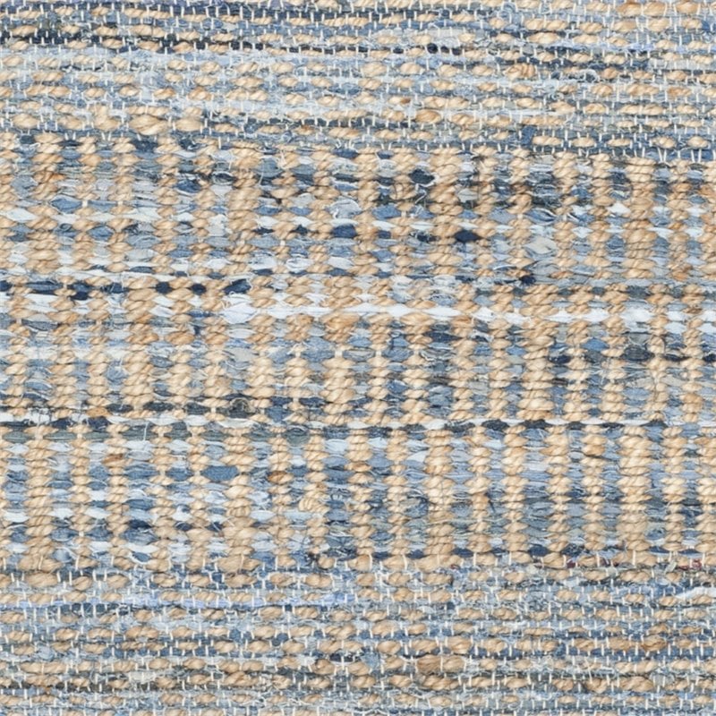 Safavieh Cape Cod 10' X 14' Handmade Jute Rug in Natural and Blue